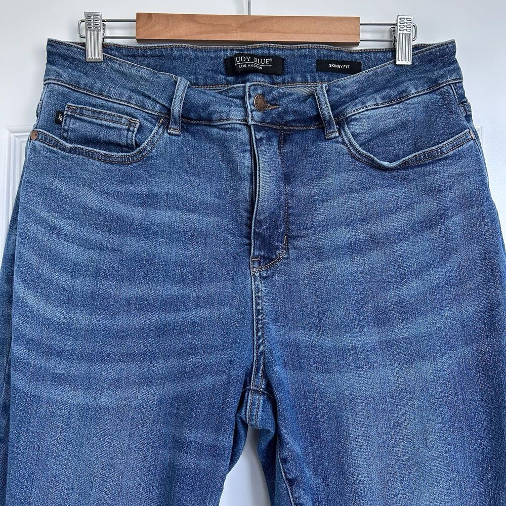 Judy Blue Skinny Fit Jeans Womens Plus Size 16W Stretch High Rise Blue Denim